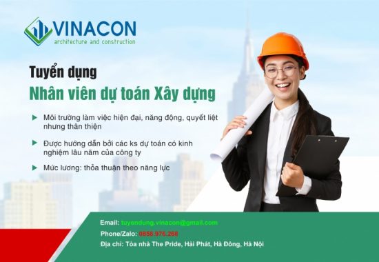 Tuyển dụng gấp nhân viên dự toán